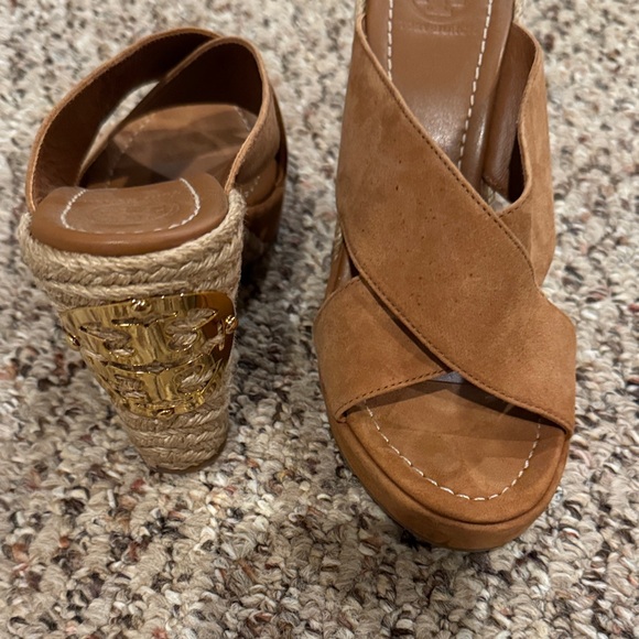 Tory Burch Wedge Sandals - Picture 1 of 4